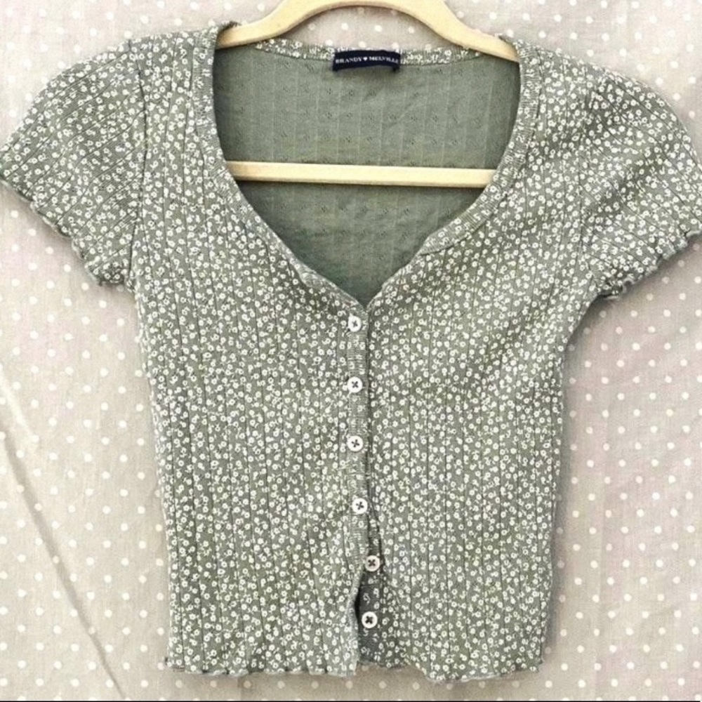 John Galt Olive Green Zelly Top
